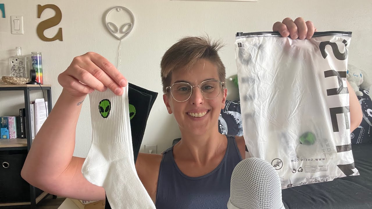 ASMR | SHEIN haul 👽🧦 + Random Triggers ✨