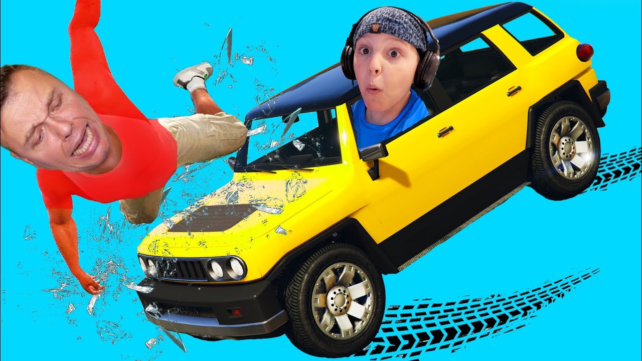 ЕДЕМ через СТЕКЛО Автосалона Угнали МАШИНУ из ГАРАЖА !!! ИГОРЬ и ПАПА в GTA5
