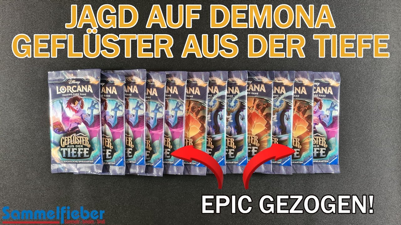 JAGD AUF DEMONDA LEGENDÄR! | 12 Geflüster aus der Tiefe Booster Pack Opening | Disney Lorcana [DE]