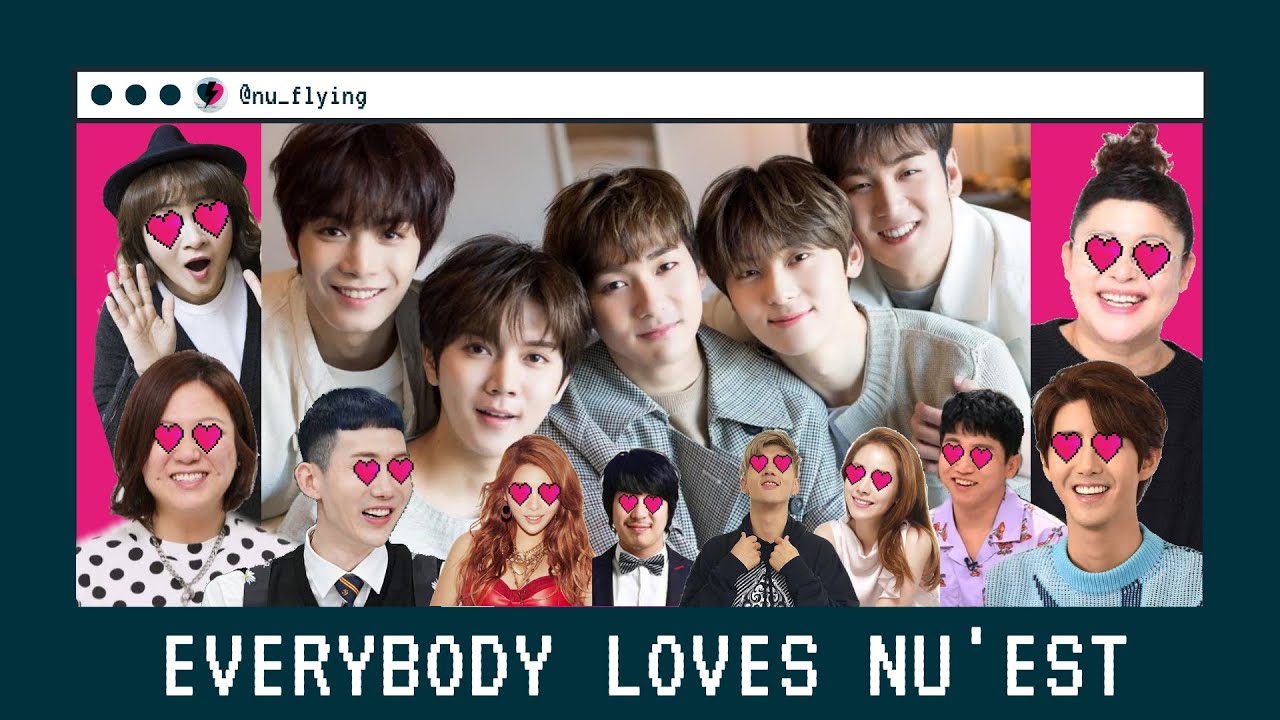 KOREAN CELEBRITIES FELL HEAD OVER HEELS FOR NU'EST | Everybody Loves Nu'est (뉴이스트) ENG + ARABIC SUB