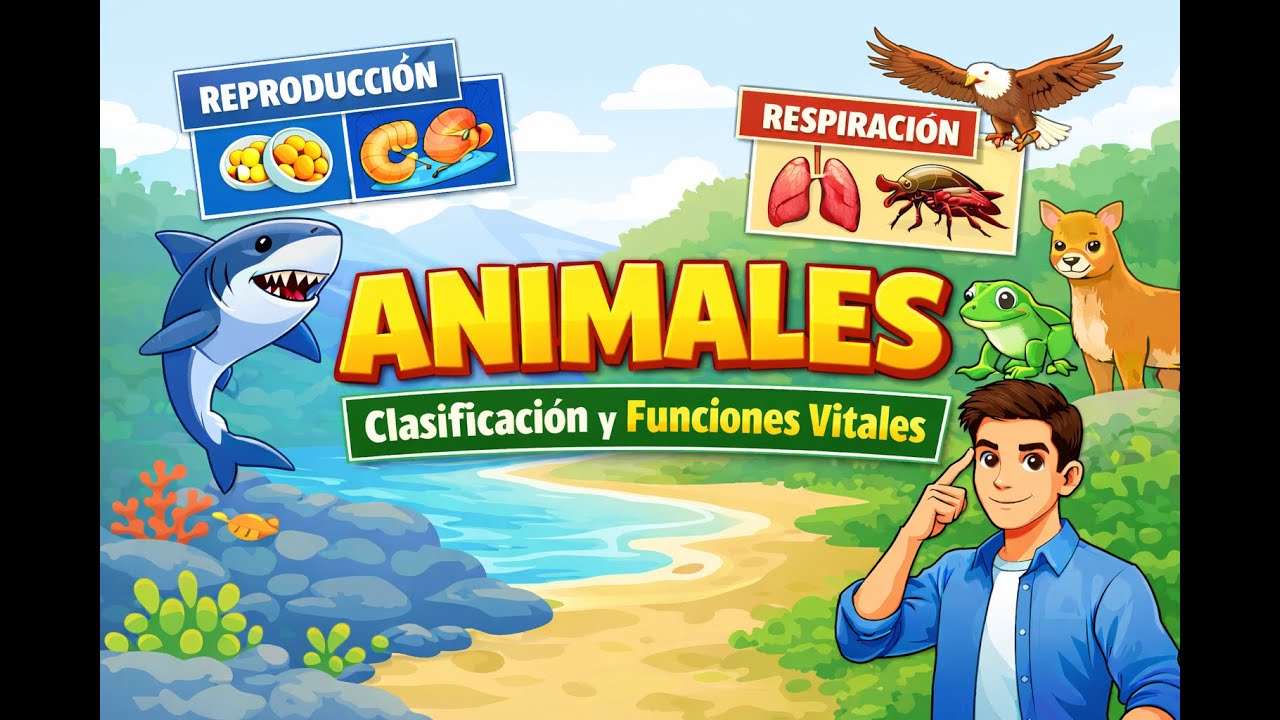 Todo sobre los ANIMALES en 7 minutos | Clasificación, respiración, reproducción y más.