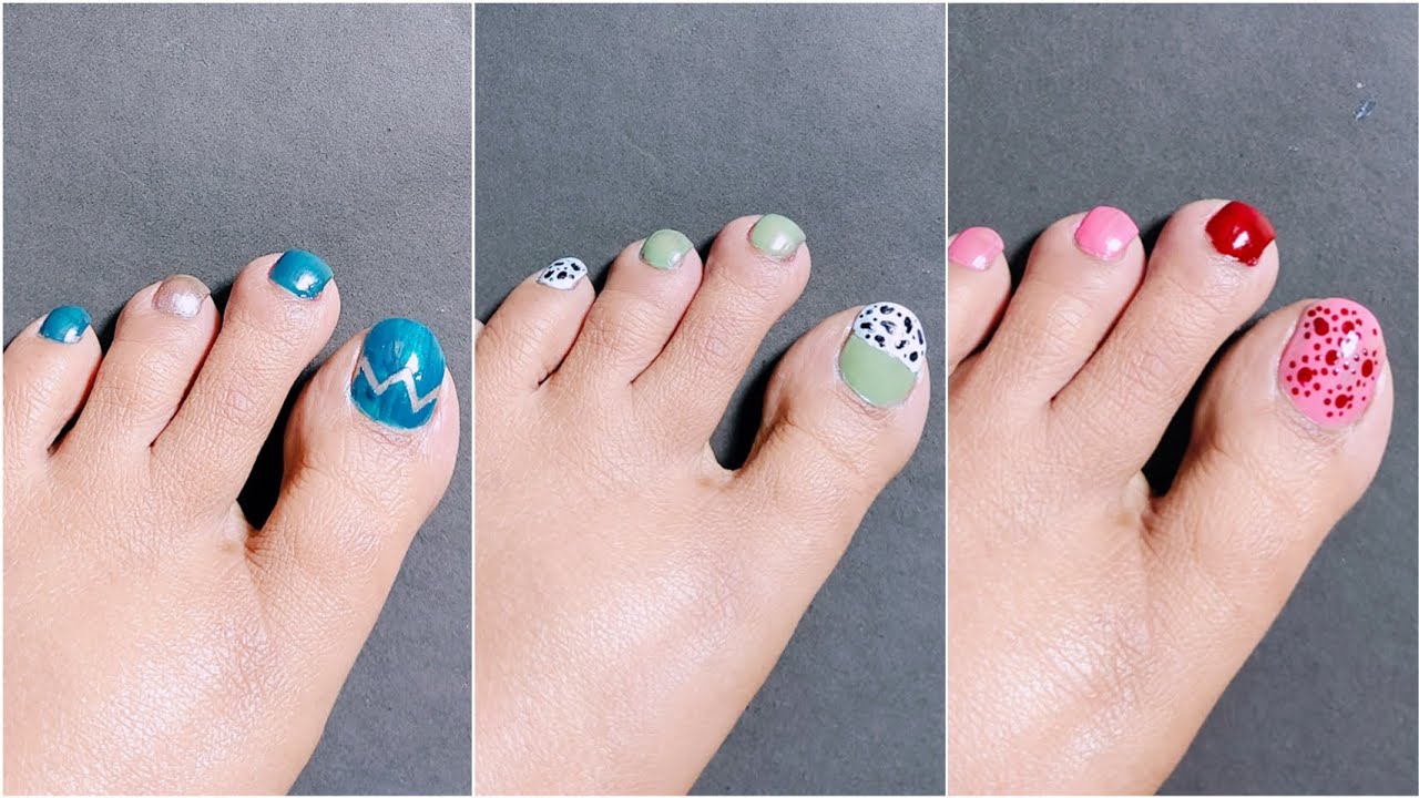 Easy Toe Nail Art Design||Toe Nail Art Design at home#toenails 