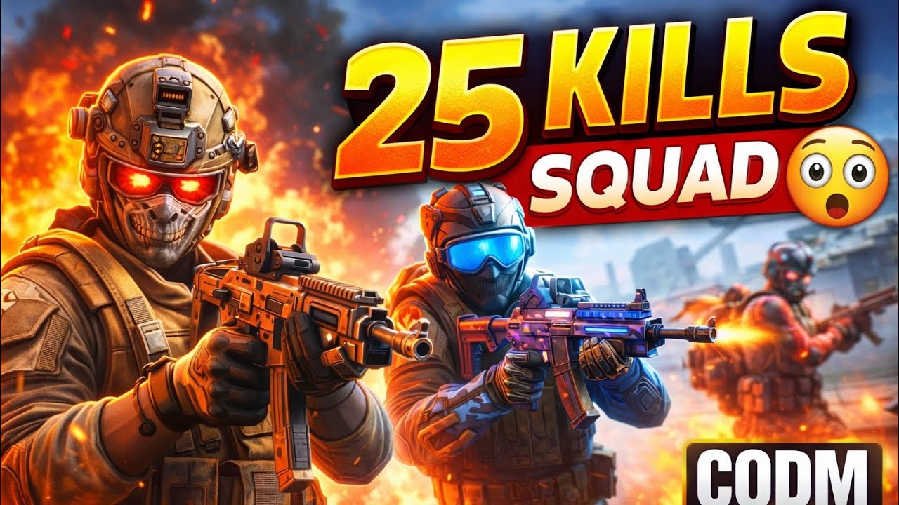 FULL SQUAD DOMINATION — 25 KILLS 😳 | COD MOBILE BR
