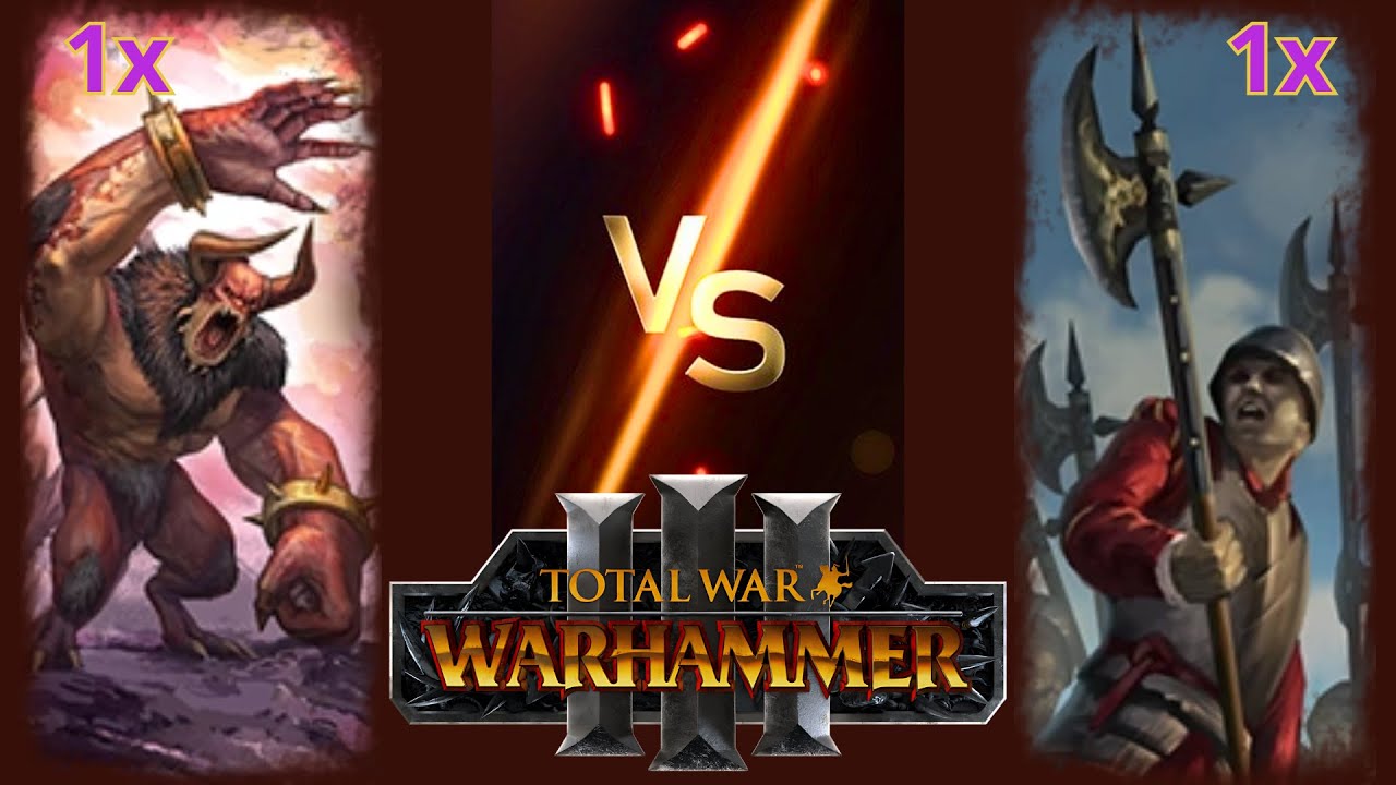 Can Halberdiers Beat Bloodbeasts of Khorne in Total War: Warhammer 3?