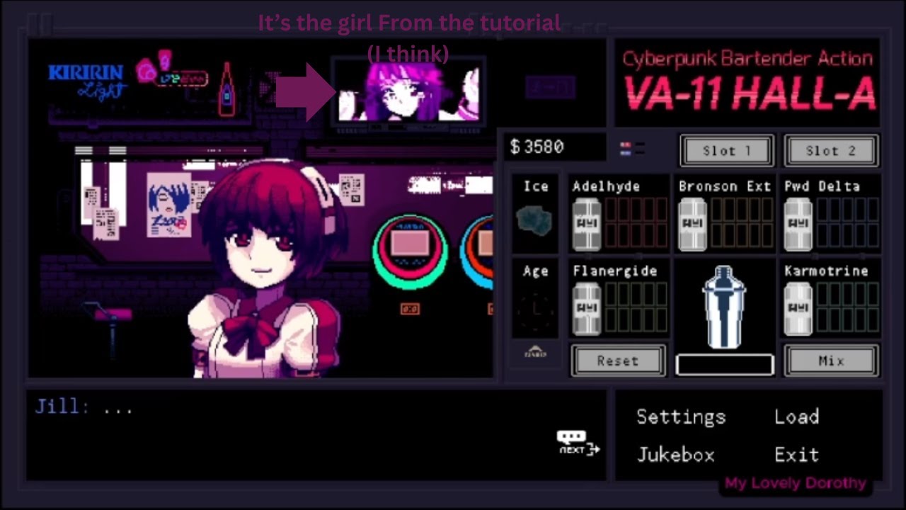 VA-11-HALL-A Day 2 9 freaking attempts Seriously.