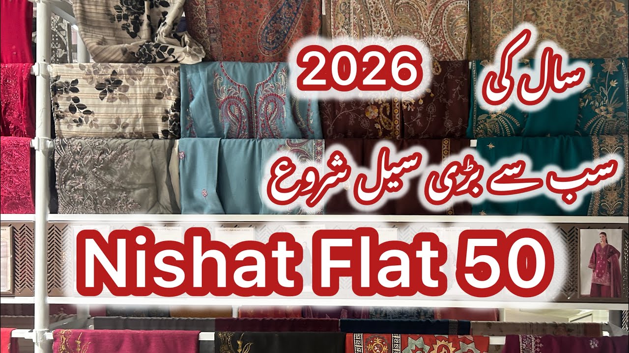 Nishat  sale 50% off winter clearance sale, glamour it
