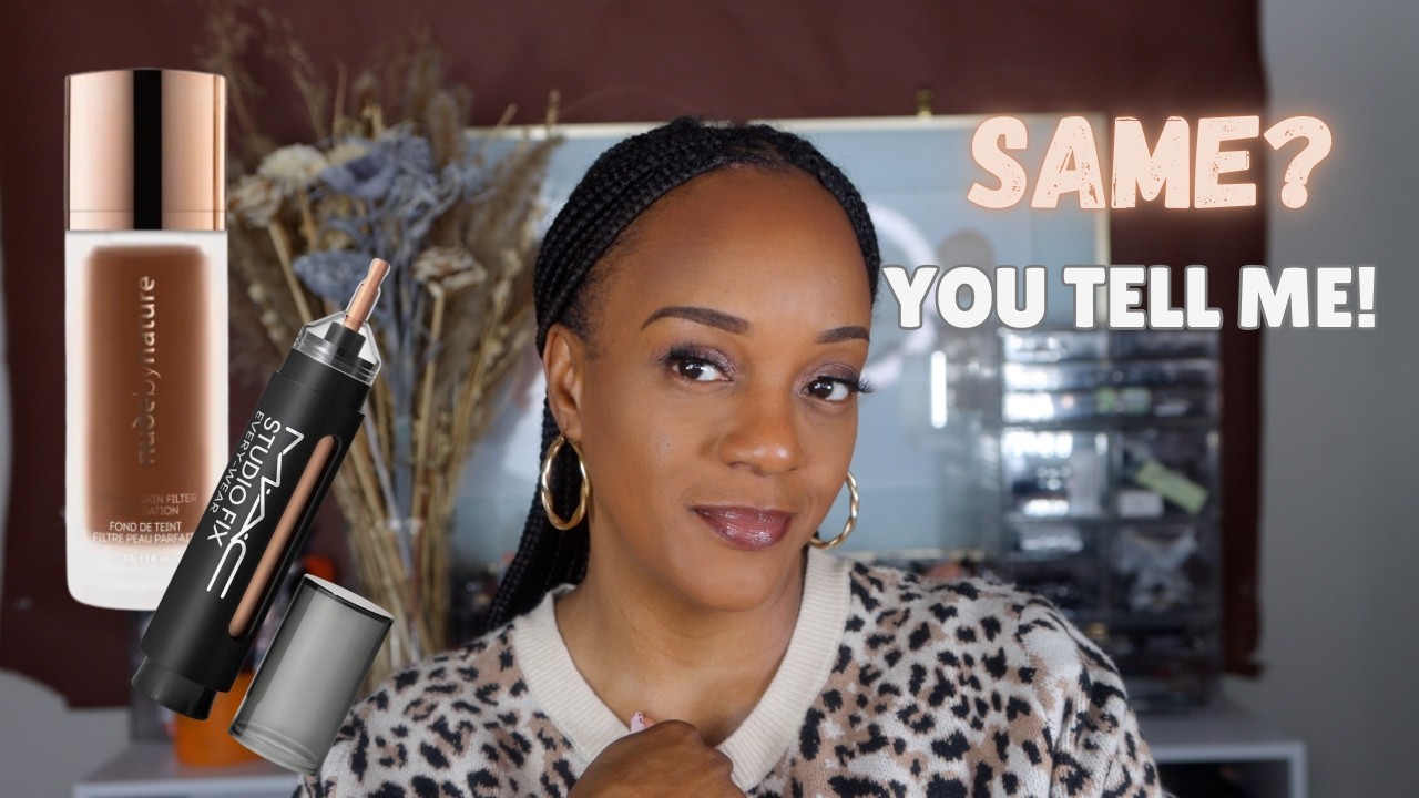 THESE 2 FOUNDATIONS MIGHT BE THE SAME! MAC STUDIO FIX PEN AND NUDE BY NATURE FOUNDATION