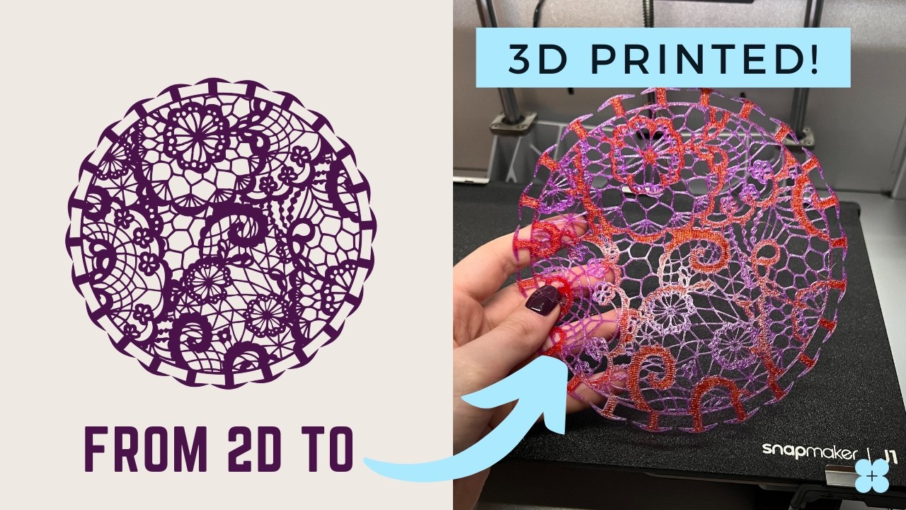 How to 3D Print Lace with ZERO 3D Modelling Skills | Hack to 3D Print Fabric