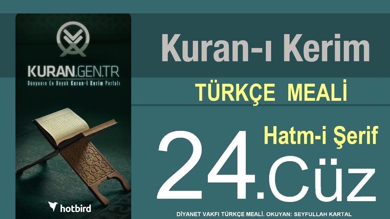 Türkçe Kurani Kerim Meali, 24 Cüz, Diyanet işleri vakfı meali, Hatim, Kuran.gen.tr