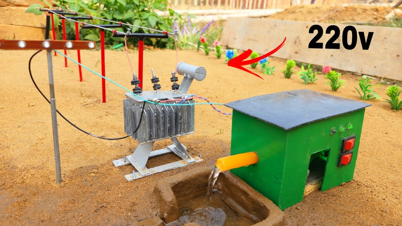 How to make mini water pump | Science project | Water tank construction