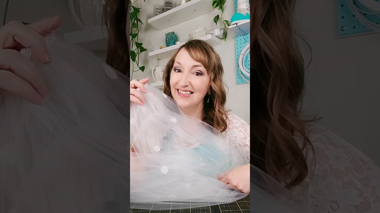 HOW TO PUT LACE APPLIQUE ON A VEIL!