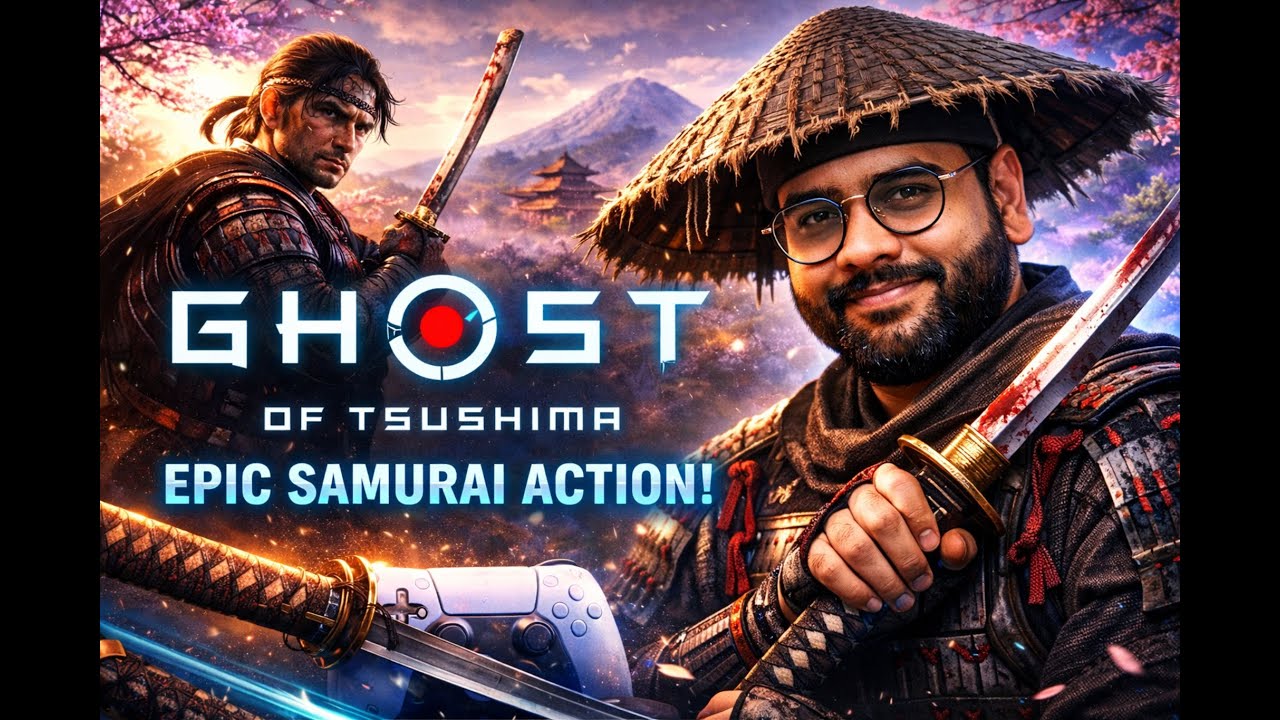 🎮 Ghost of Tsushima – Full Story Playthrough |Aaj machaenge bhaukaal | PS5 Live | SpaceTime