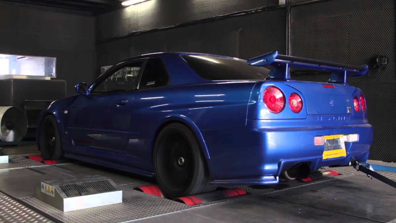 Dyno R34 GTR RB28 @ 1.4b (21 psi)
