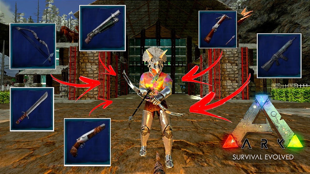 DANO das Melhores ARMAS para MASMORRA!!! | Dicas de Masmorra | ARK Survival Evolved Mobile