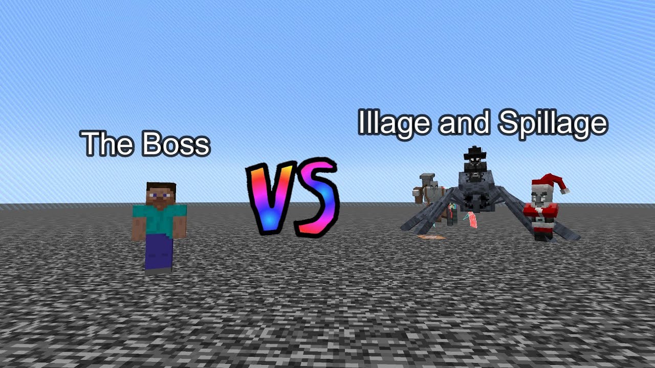 The Boss vs Illage and Spillage: Respillaged | Minecraft  Mob Battle