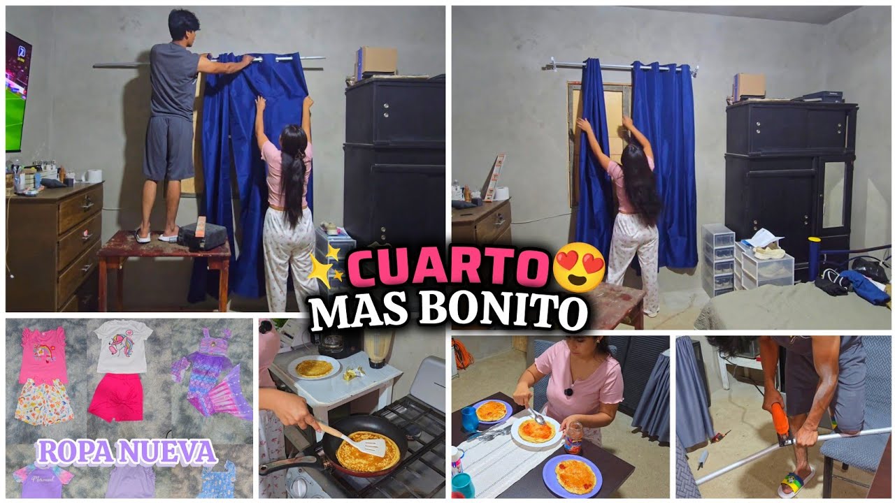 PUSIMOS CORTINAS en el CUARTO ✅️ Ropa Nueva para Mi Hija 😊 + Un poco de mi Noche ✨️