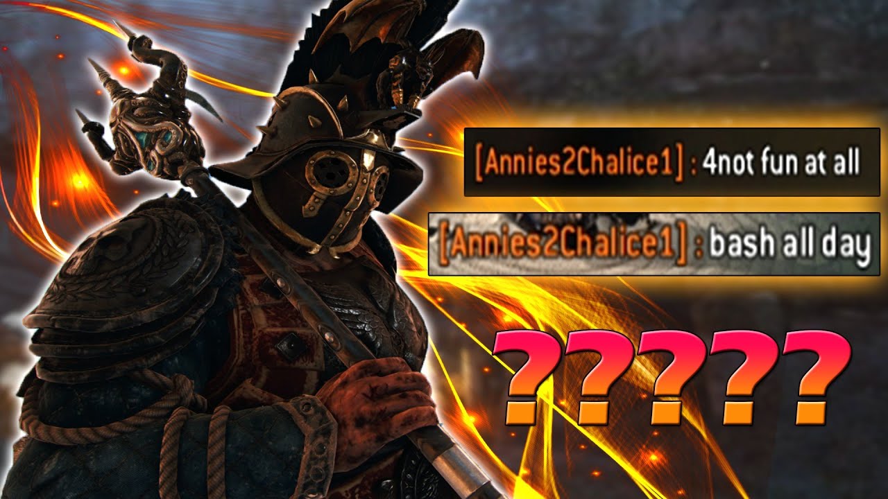[For Honor] Salty Berserker Tries Ledging, Zerk Tech AND Complains About Bash Spam