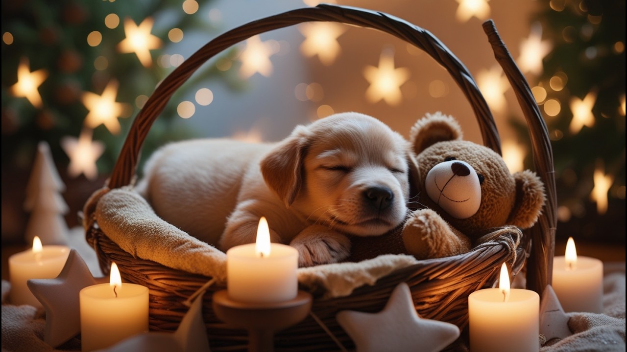 24 Hours Calming Music for Dogs ❄️🐾 Winter Sounds to Ease Anxiety, Sleep Deep & Relax #612