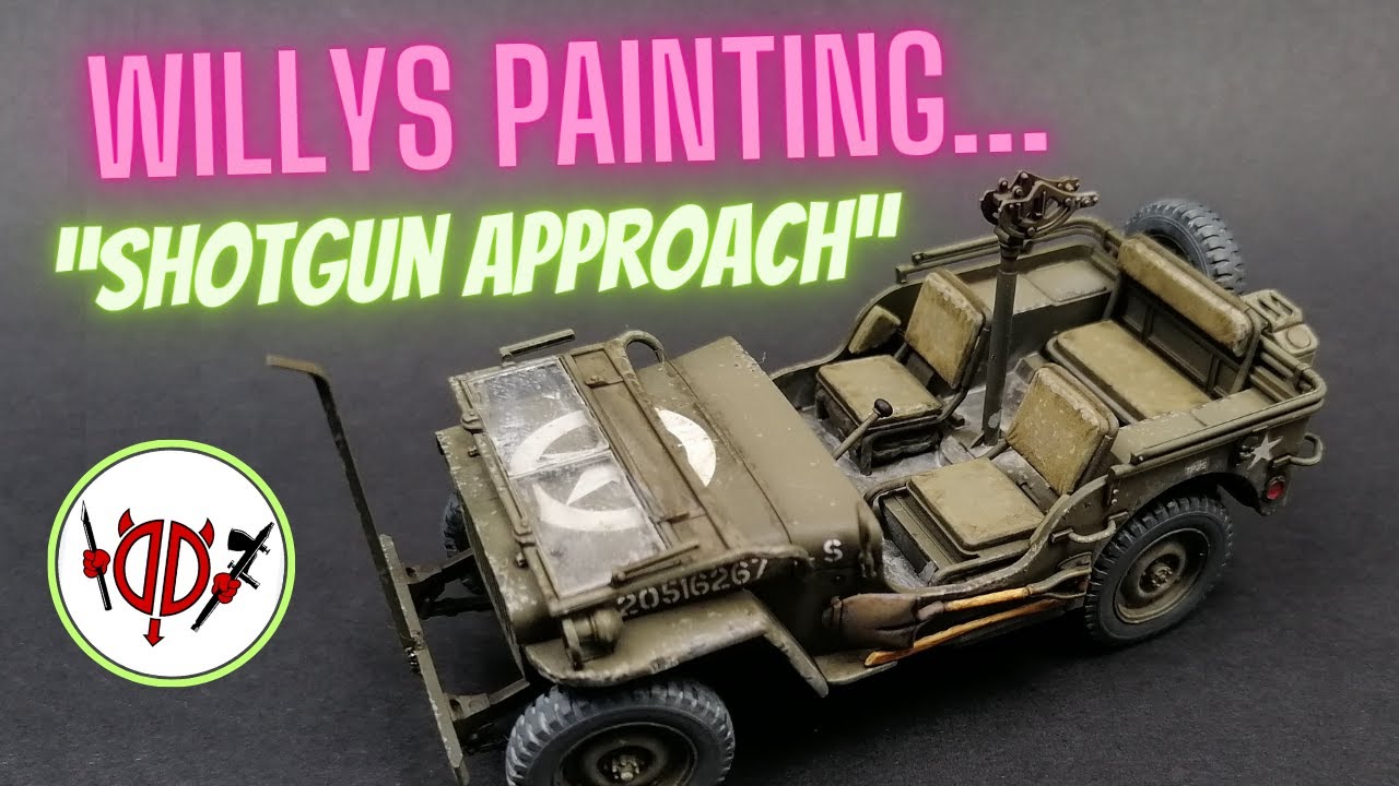 ЛЕГКАЯ ПОКРАСКА И СОВЕЗОРОВКА Willys MB JEEP (1/35, Tamiya)