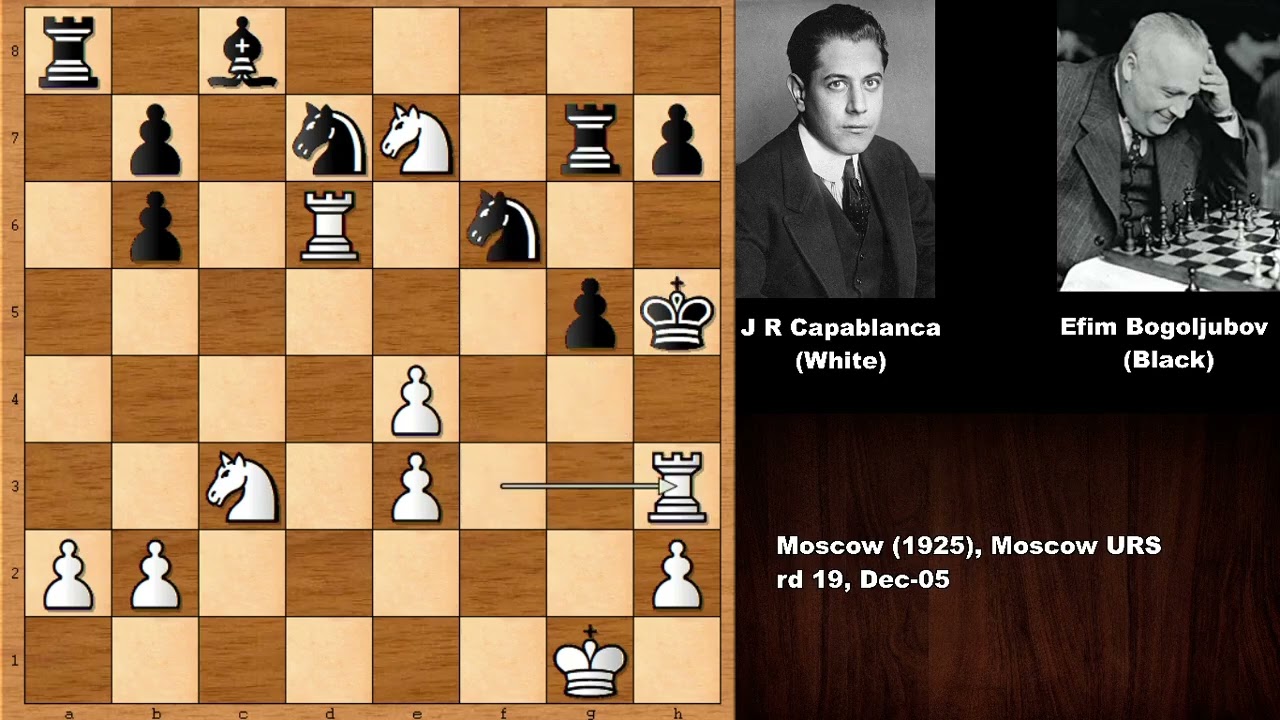 Капабланка против Ефима Боголюбова - Москва (1925)