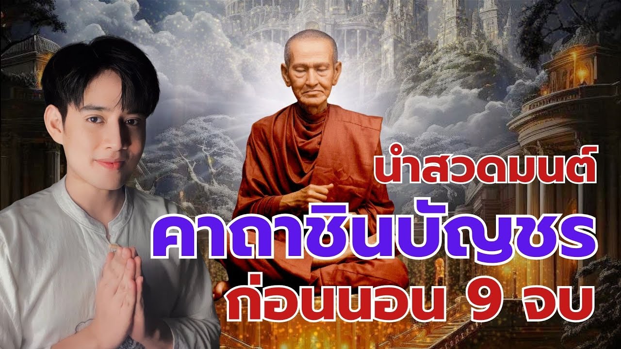 นำสวดมนต์ คาถาชินบัญชร 9 จบ สวดก่อนนอน เทวดาปกปักรักษาให้โชคดีและปลอดภัย
