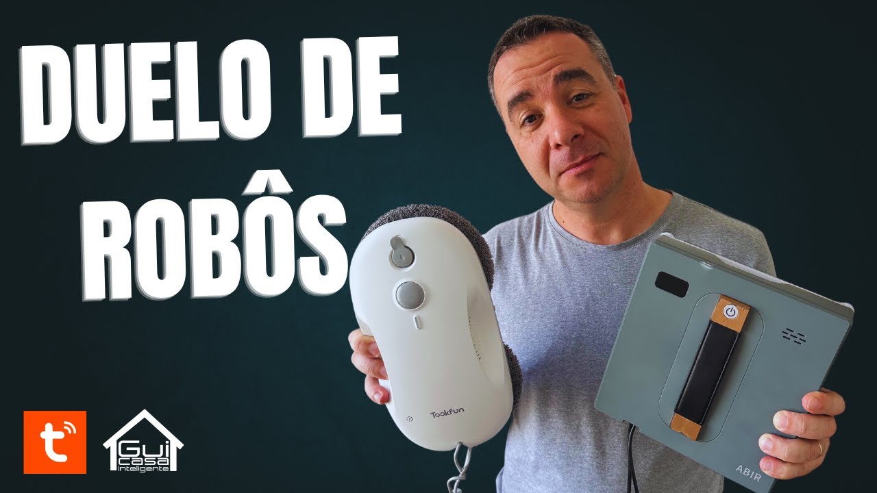 Testamos a Limpeza de Vidros / Sacadas com 2 Robôs Inteligentes Tuya