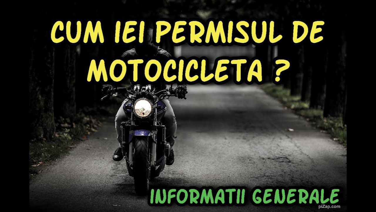 Cum iei permisul de motocicleta ? Care sunt examenele ?