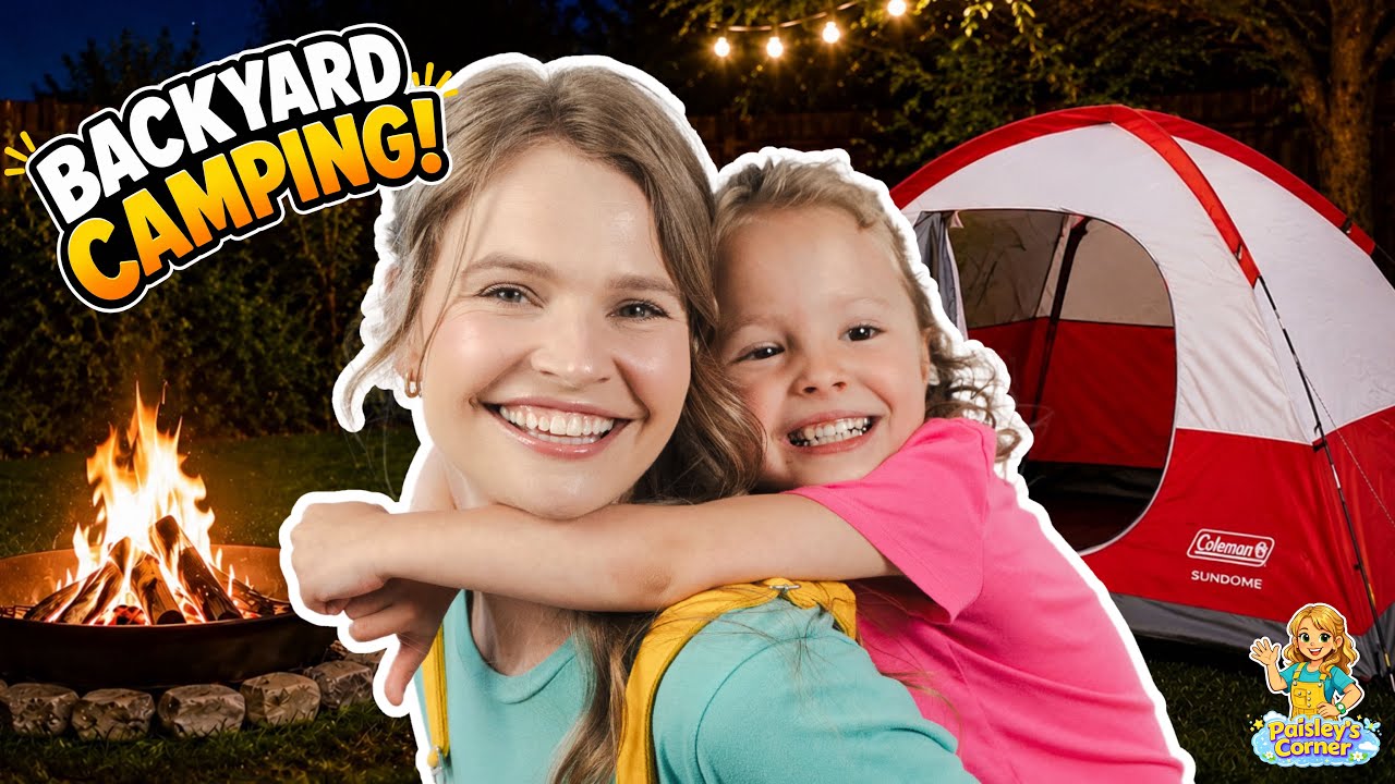 Backyard Camping for Kids with Silly Miss Lily & Paisley 🏕️ | Fun Educational Videos for Kids