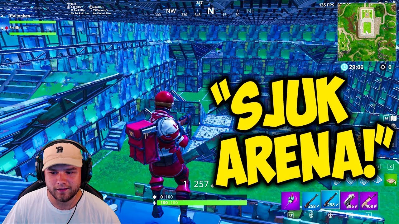 HELT SJUK ARENA TILL 1V1 HUNTING! - Fortnite Playground!