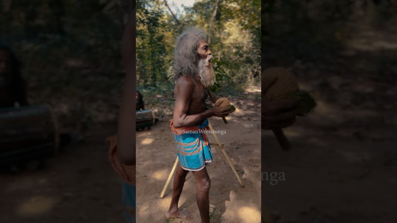 Traditional Ritual Dance Performance By The Vedda Indigenous People In Dambana, Sri Lanka Trib