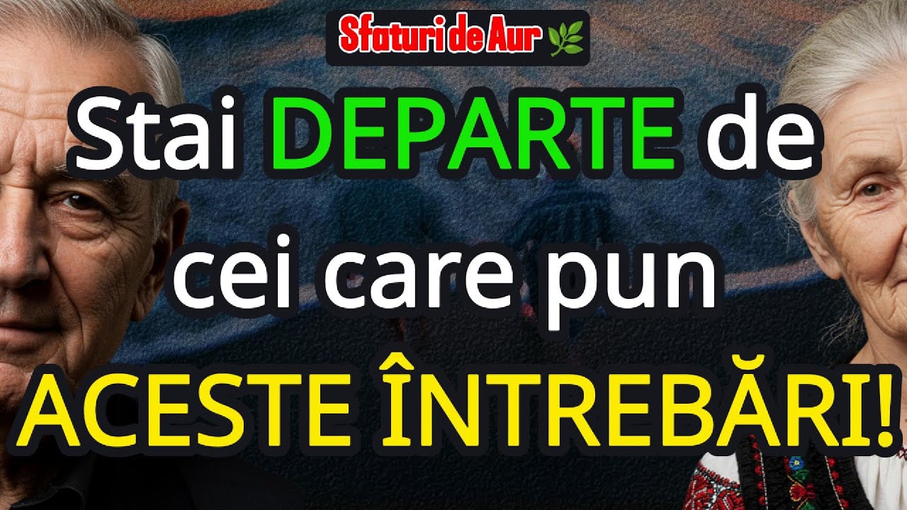 👴👵 Stai DEPARTE de cei care vă întreabă DESPRE ASTA!