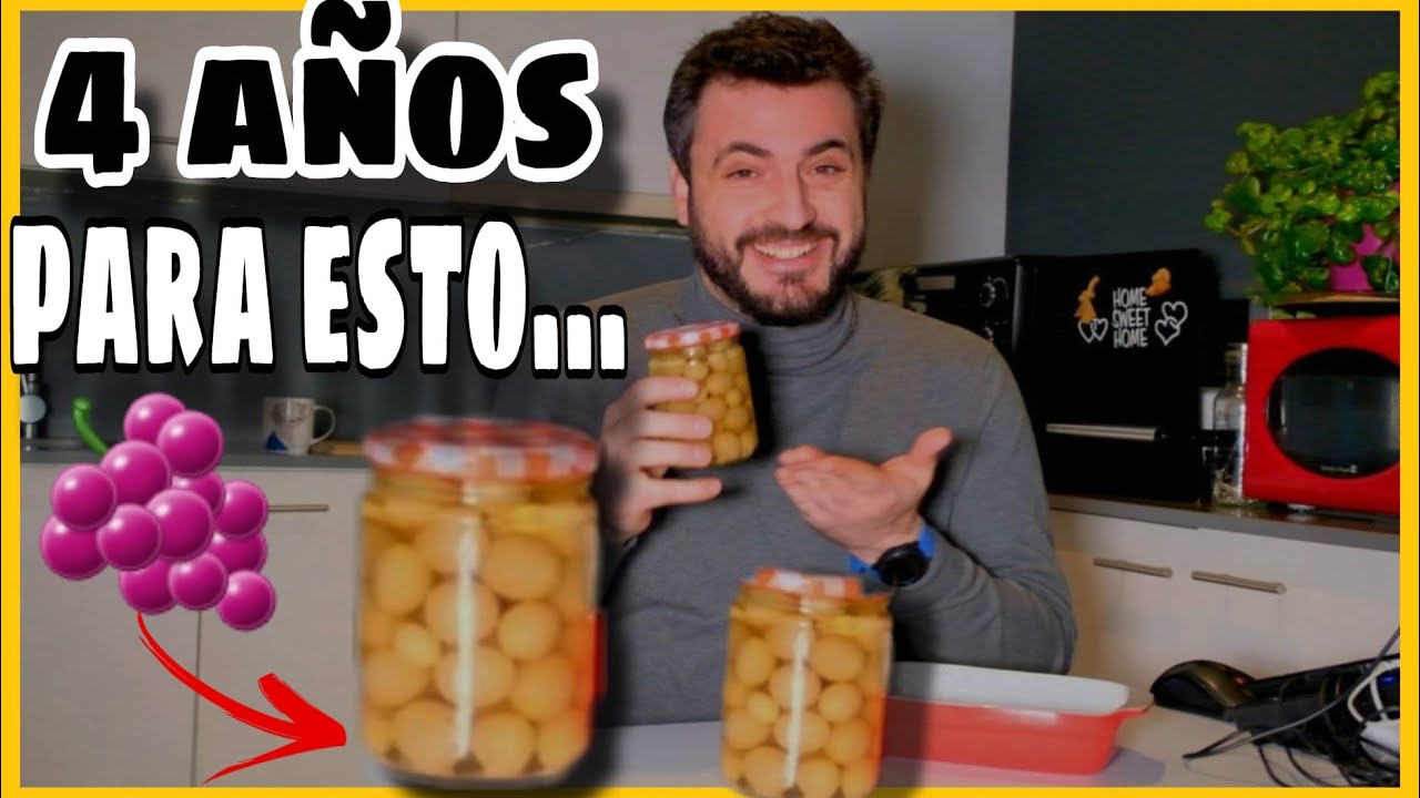 &iquest;C&oacute;mo conservar frutas en alm&iacute;bar? | UVAS en ALM&Iacute;BAR... Qu&eacute; son y como se hacen PASO A PASO