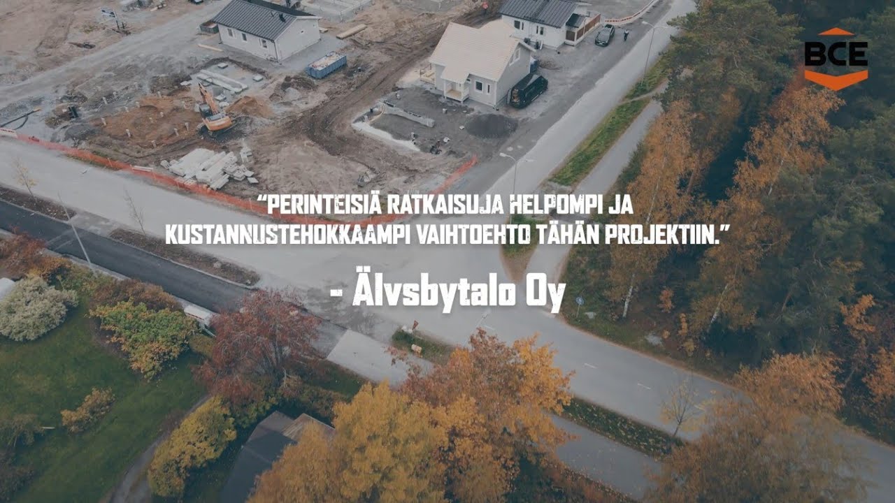 BCE | Älvsbytalo Case | 36 omakotitalon kokonaisuus