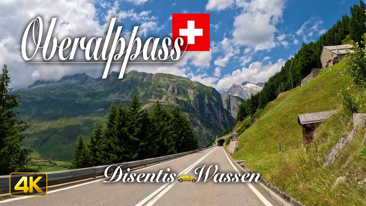 Driving the Oberalp Mountain Pass in the Swiss Alps 🇨🇭 Scenic Drive from Disentis/Mustér to Wassen
