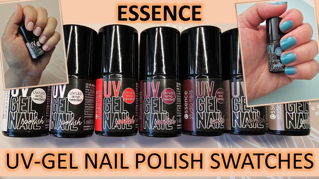 Essence UV Gel Nail Polish | Swatches 🙈💅🏼Essence Studio Nails #nails #beauty #nailart #rossmann #dm