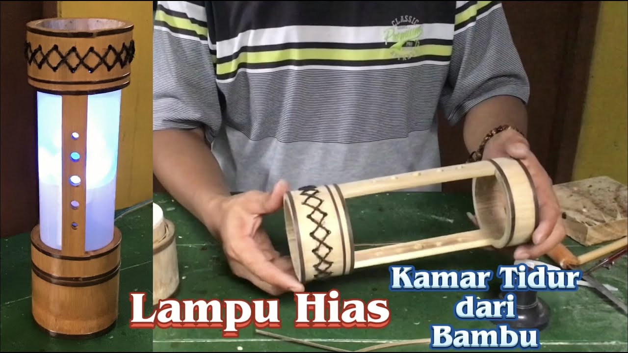 Lampu Hias Kamar Tidur dari Bambu ~ Kerajinan Bambu