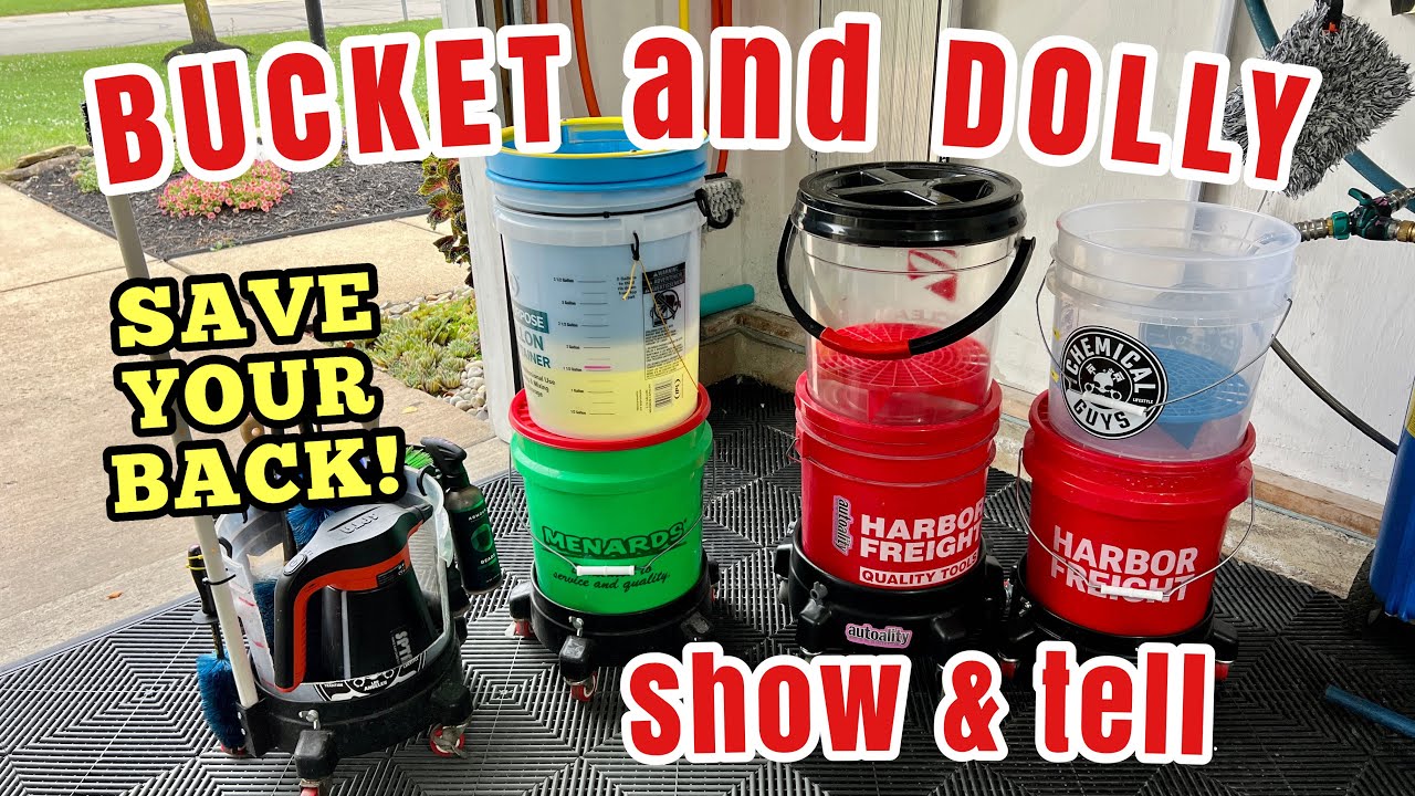 My AUTO Detailing BUCKET & DOLLY setup!