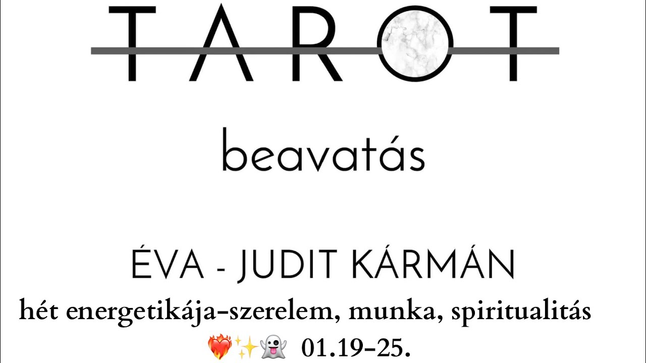 hét energetikája-szerelem, munka, spiritualitás ❤️‍🔥✨👻  01.19-25.