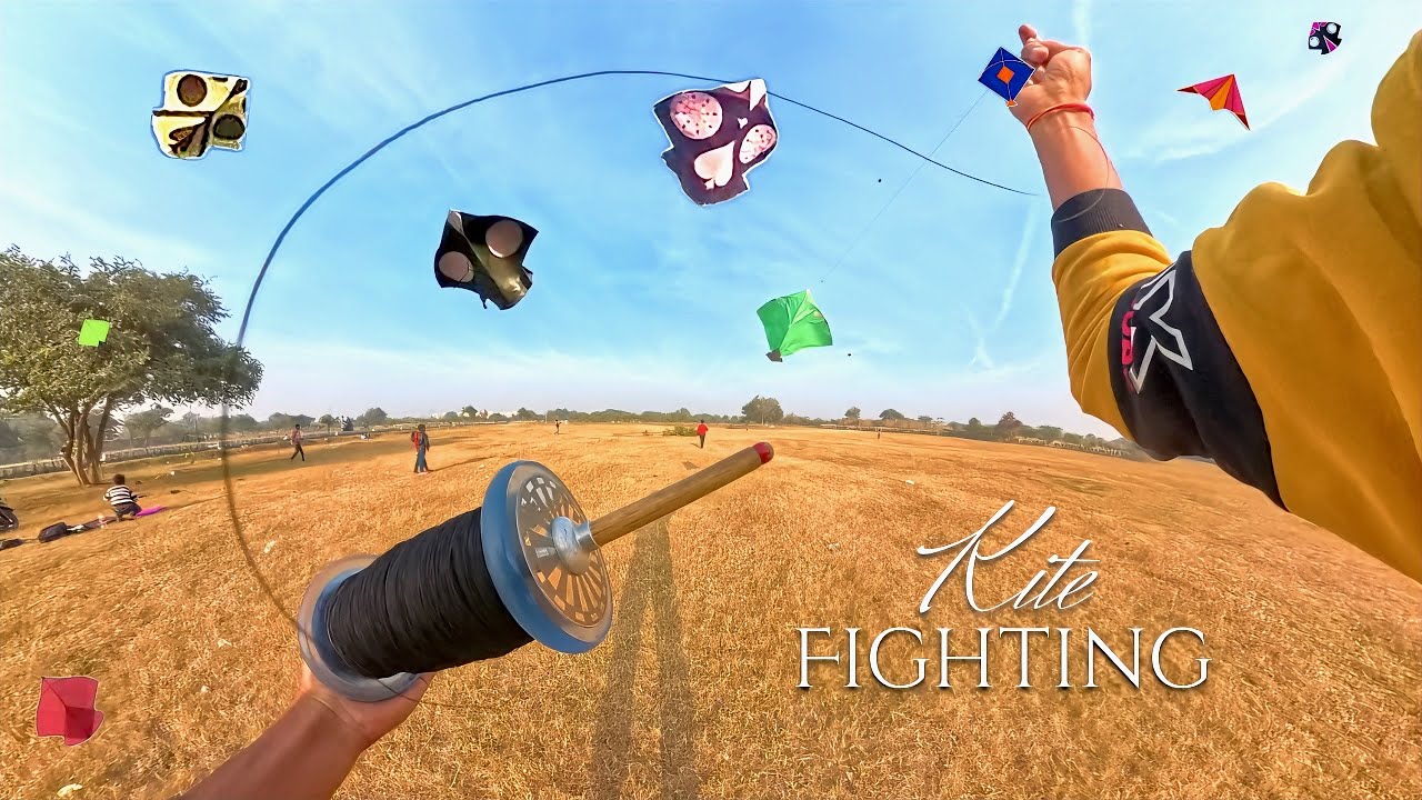 KITE FIGHTING & KITE FLYING IN GROUND🪁  #kitefighting #2026 