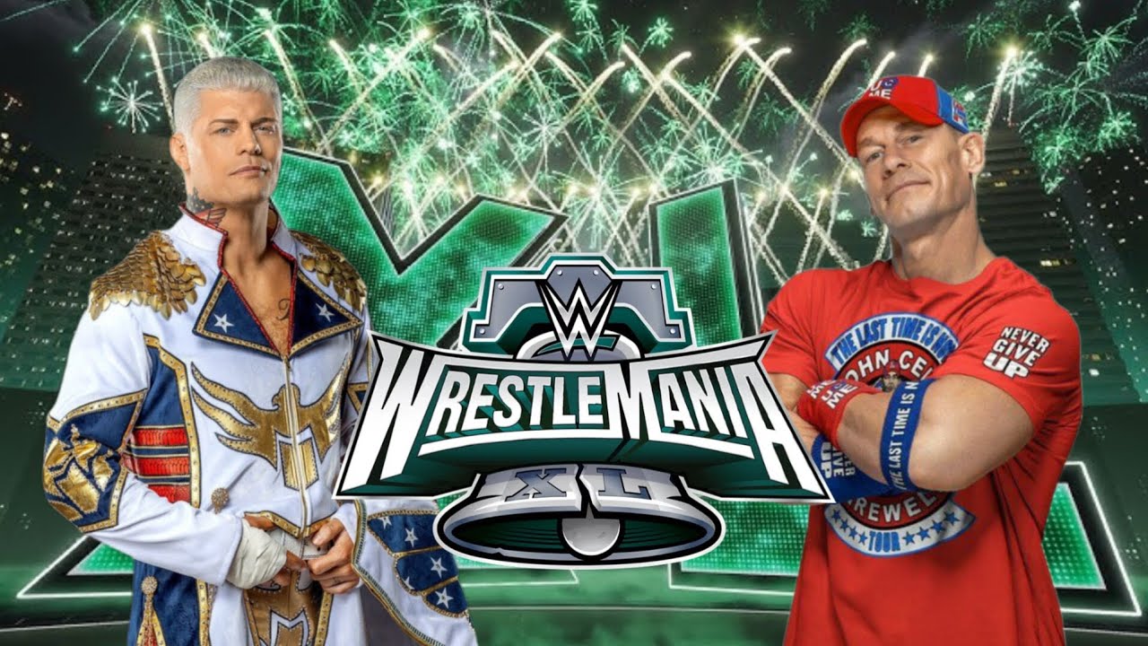 WWE 2K25 ( gameplay ) - cody rhodes vs john cena at wrestlemania 40