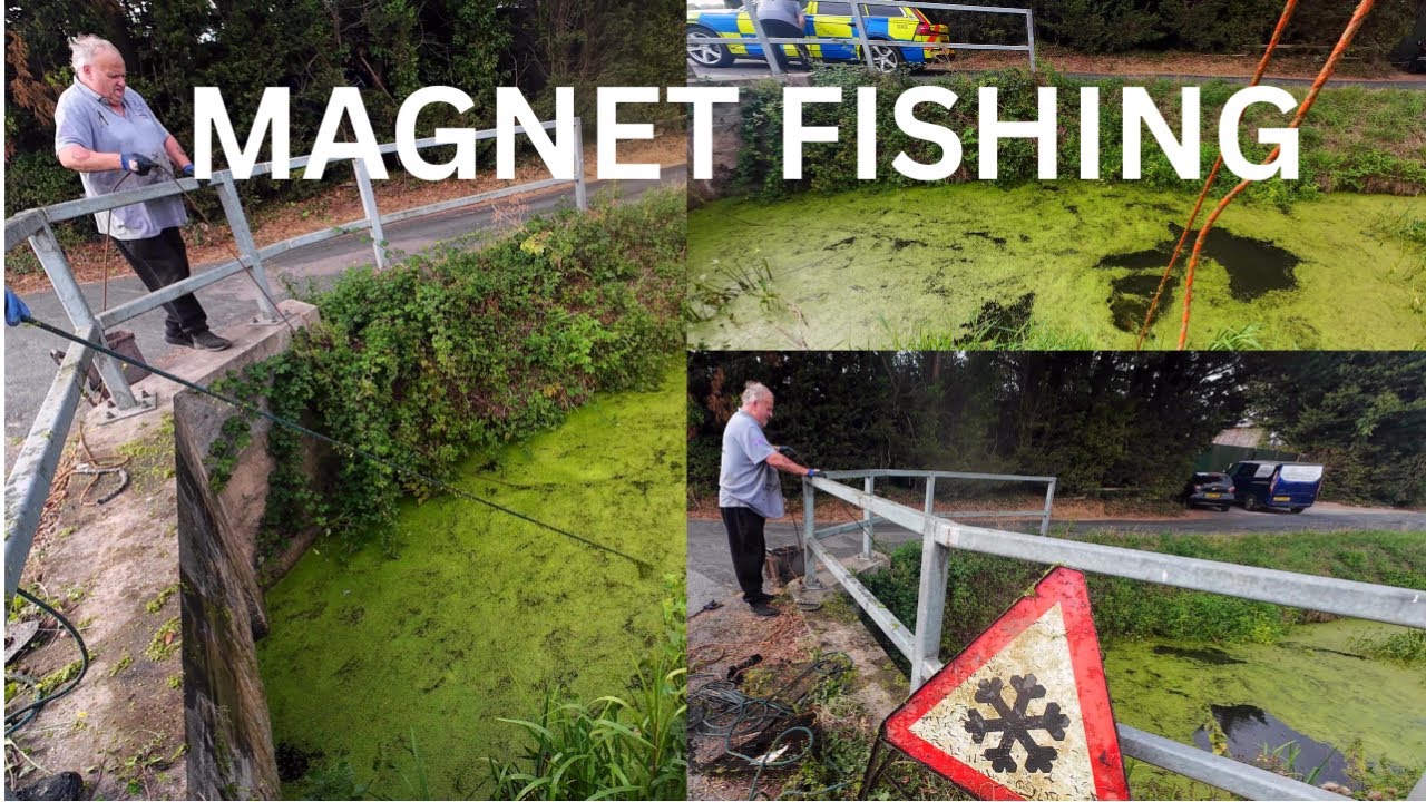 Magnet fishing,  Duffryn and Marshfield, South Wales, UK, 23/08/2025