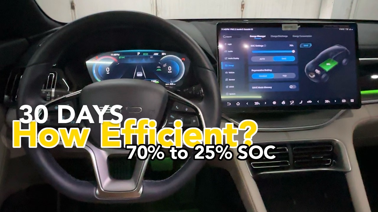I Set My BYD Sealion 6 to 70% SOC... 3--Day Real World Efficiency Test