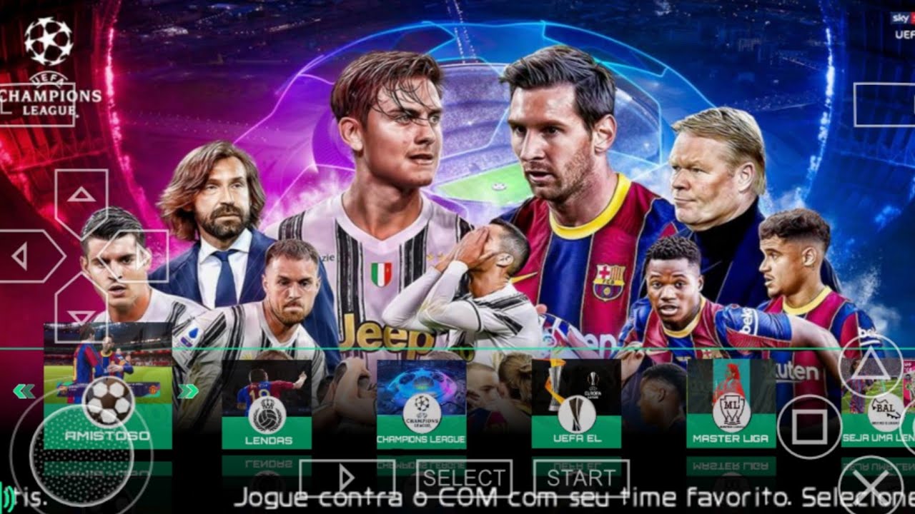 Pes 2021 ppsspp Android Offlime 900MB Caméra Normal Best Graphics