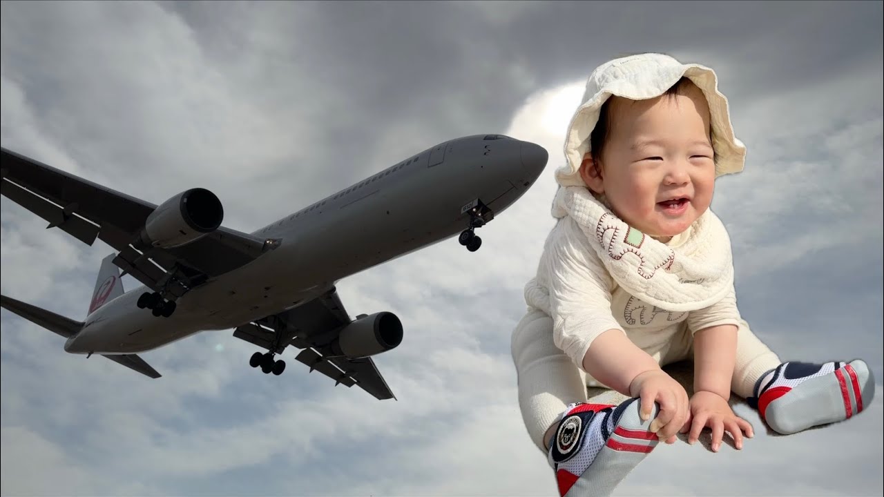 【赤ちゃんvlog｜8ヶ月】温泉旅行2日目｜飛行機に大興奮｜生後273日】