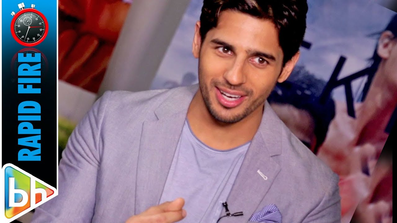 Sidharth Malhotra's SUPERB Rapid Fire On Deepika Padukone | Katrina Kaif | Anushka Sharma