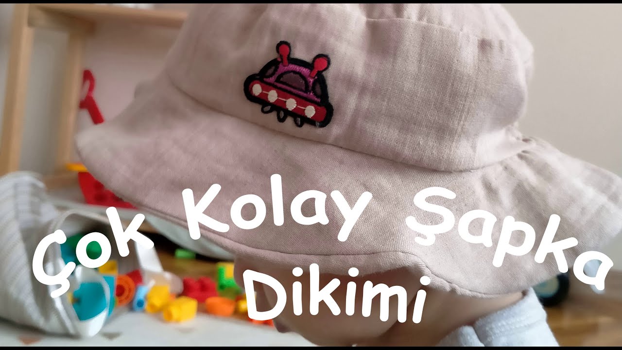 Şapka Dikmenin En Kolay Yolu 👒 The Easiest Way to Sew a Hat/ Müslin Çocuk Şapkası / Kids Hat