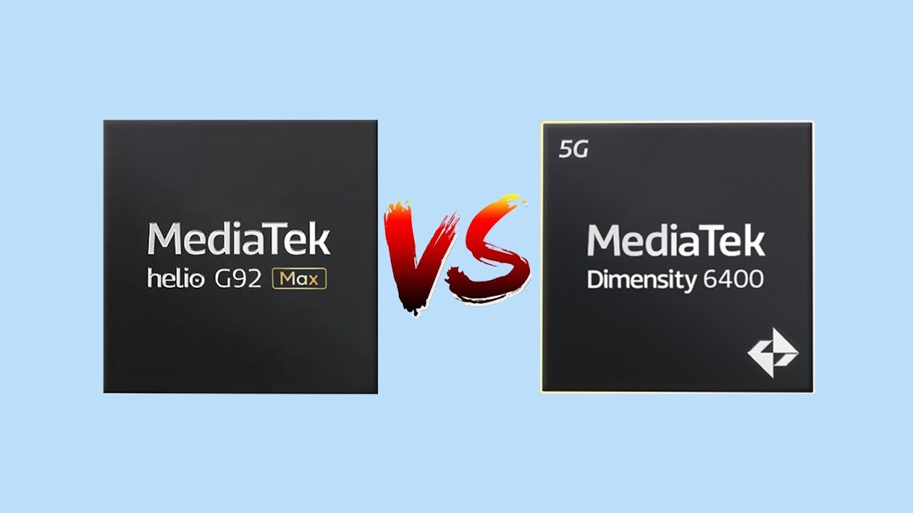 MediaTek Helio G92 Max VS MediaTek Dimensity 6400! Which is better? 🤔