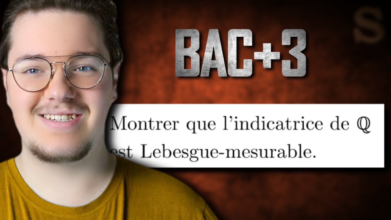 Fonction indicatrice, mesurable, Lebesgue, borélien, ensemble des rationnels