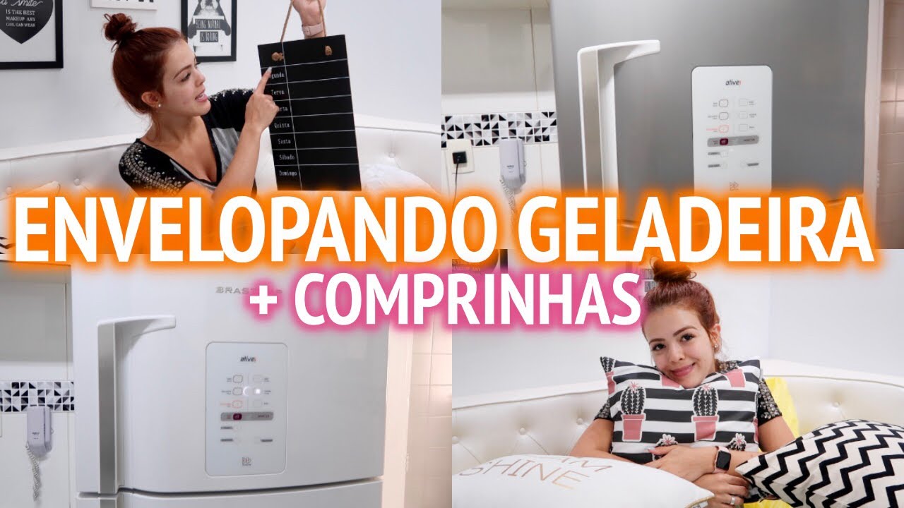 ENVELOPAMENTO DE GELADEIRA E FOGÃO + COMPRINHAS  #DIARIODAREFORMA25