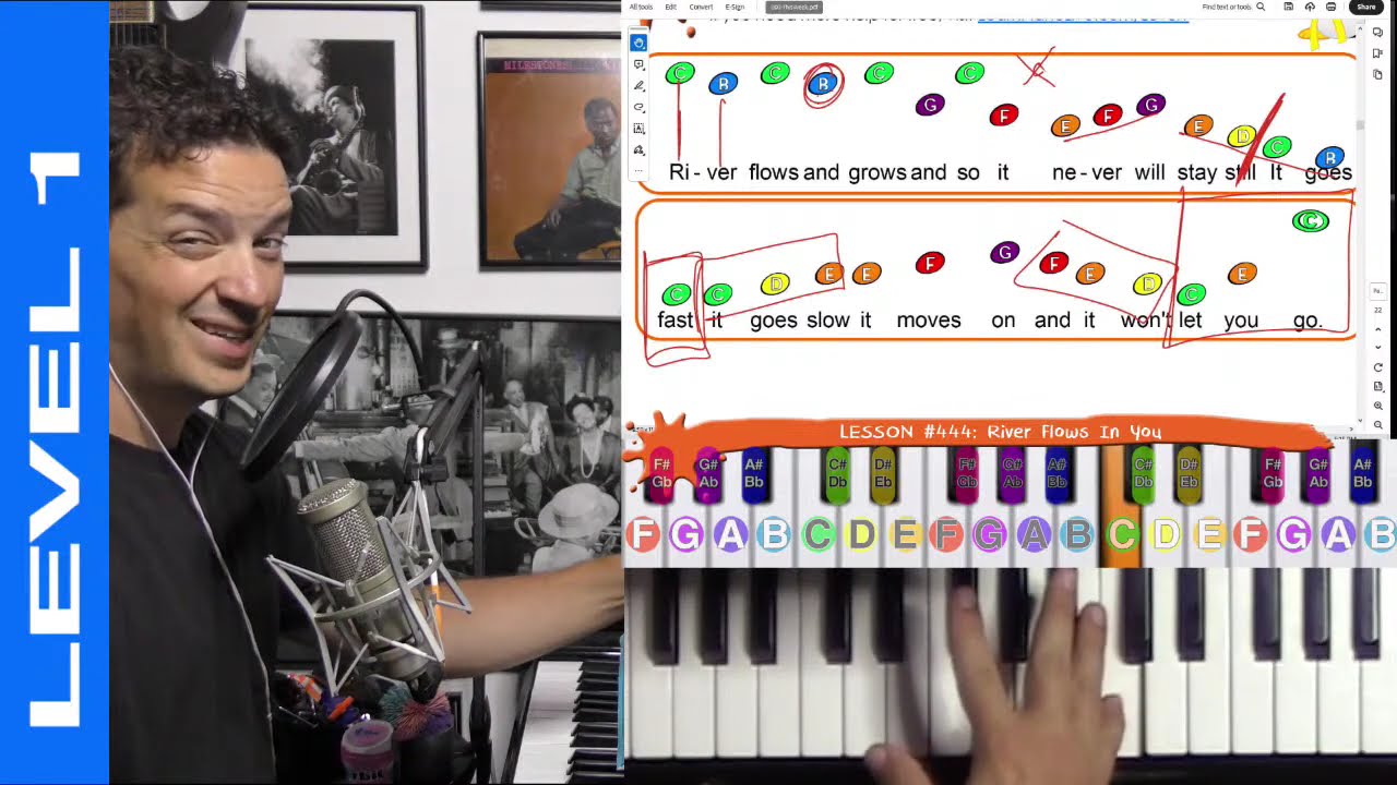 River Flows In You (Yiruma) easy piano cover tutorial
